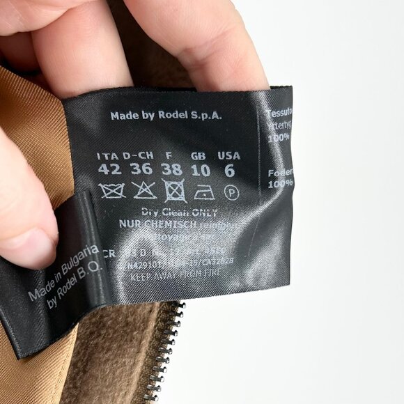 Cinzia Rocca Virgin Wool Coat Size 6 - Picture 10 of 11